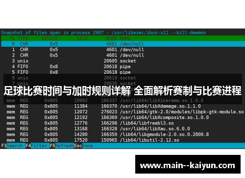 足球比赛时间与加时规则详解 全面解析赛制与比赛进程